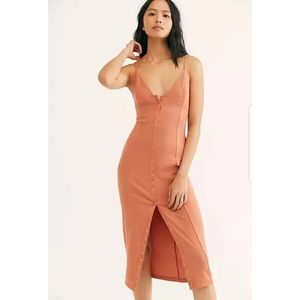 Free People Terracotta Midi Dress